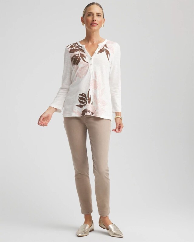 Slub Splitneck Henley Tee - image 2